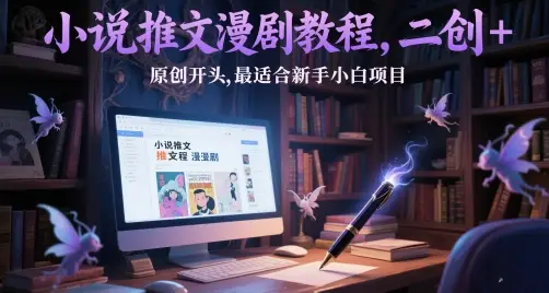 小说推文漫剧教程,二创+原创开头,最适合新手小白项目-创业猫 小说推文漫剧教程,二创+原创开头,最适合新手小白项目