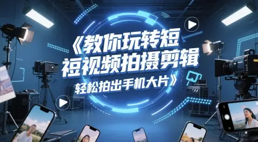 教你玩转短视频拍摄剪辑,轻松拍出手机大片-创业猫 教你玩转短视频拍摄剪辑,轻松拍出手机大片