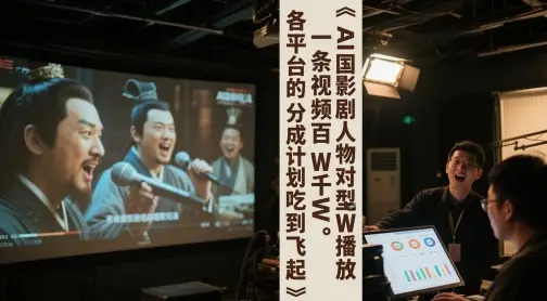 AI三国影视剧人物对口型唱歌玩法,一条视频百W千W播放,各平台的分成计划吃到飞起-创业猫 AI三国影视剧人物对口型唱歌玩法,一条视频百W千W播放,各平台的分成计划吃到飞起