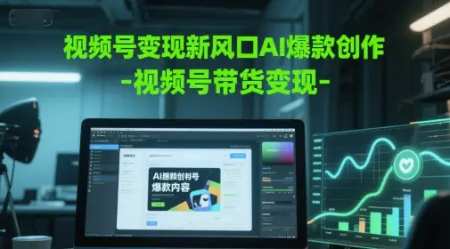 视频号变现新风口AI爆款创作-视频号带货变现-创业猫 视频号变现新风口AI爆款创作-视频号带货变现