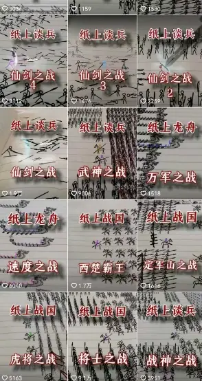 火柴人短视频-纸上谈兵,独一无二的视频展示风格,国风,战争动画,短视频差异化新赛道-创业猫 火柴人短视频-纸上谈兵,独一无二的视频展示风格,国风,战争动画,短视频差异化新赛道