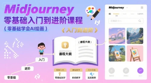 【精】midjourney零基础入门到进阶课程,零基础学会AI绘画-创业猫 【精】midjourney零基础入门到进阶课程,零基础学会AI绘画