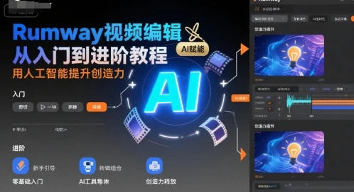 【精】Rumway视频编辑从入门到进阶教程,用人工智能提升创造力-创业猫 【精】Rumway视频编辑从入门到进阶教程,用人工智能提升创造力
