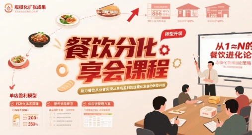 【精】餐饮分享会课程,助力餐饮从业者实现从单店盈利到规模化发展的转型升级-创业猫 【精】餐饮分享会课程,助力餐饮从业者实现从单店盈利到规模化发展的转型升级