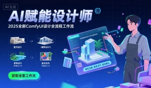 【精】AI赋能设计师, 2025全新comfyui设计全流程工作流 ,室内-建筑-景观-美术,零基础直接上手-创业猫 【精】AI赋能设计师, 2025全新comfyui设计全流程工作流 ,室内-建筑-景观-美术,零基础直接上手